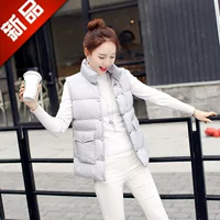 Vest nữ mùa thu và mùa đông ngắn nữ xuống cotton vest Hàn Quốc mùa đông dày vest mỏng thời trang trung niên nữ cao cấp 