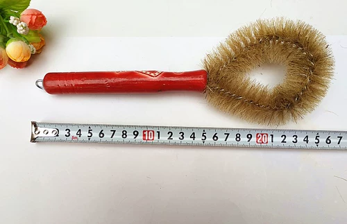 Кухня деревянная ручка очистить коричневый коричневый котелок, небольшой товар, оптовый два -юаньский магазин.