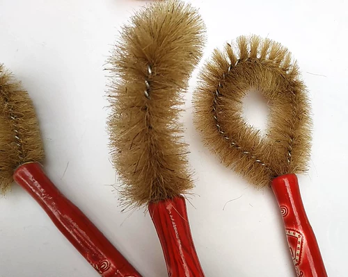 Кухня деревянная ручка очистить коричневый коричневый котелок, небольшой товар, оптовый два -юаньский магазин.