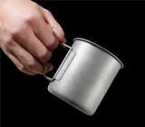 Cat Tiger Beast Single Titanium Cup Cup Pure Titanium Water Cup Titanium Coffee Cufe Cufe Outdoor Camp Titanium Tea Cup не имеет крышки