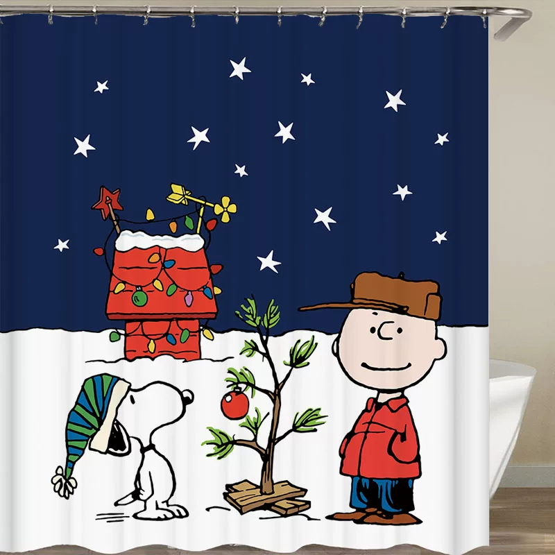 Snoopy, ньюби, занавес, ткань, полиэстер