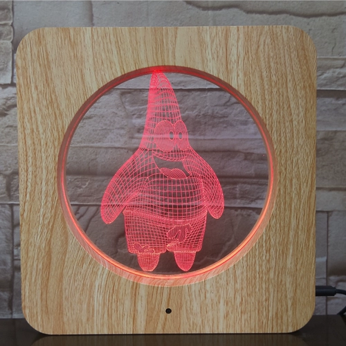 Школа по внешней торговле красочные ночные светильники Visual 3d Light Creative Desktop Light Led Yayi Funtern