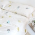 Dứa trong một cuộc họp chăn gối cotton twill vải mảnh duy nhất có thể được tùy chỉnh vẽ tay cartoon trái cây tươi - Khăn trải giường drap giường Khăn trải giường