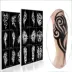 Body Painted Tattoo Template Phiên Bản Sticker Hollow Thêu Chuyển Bản Thảo Henna Dán Bút Cánh Tay Hình Đầy Đủ hình xăm dán 3d lâu phai Vẽ trên cơ thể