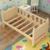 Hộ lan tôn sóng mở rộng khâu giường giường ngủ trẻ em với trẻ em trai và cô gái giường công chúa giường gỗ giường bé cạnh khâu - Giường