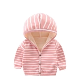 Детская утепленная толстовка для раннего возраста, толстовка с капюшоном подходит для мужчин и женщин, куртка, пуховик, увеличенная толщина, в западном стиле