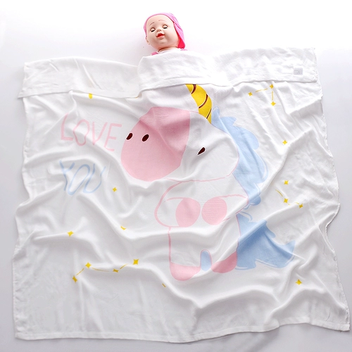 Детское летнее шелковое одеяло для новорожденных, банное полотенце