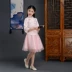 Cô gái hanfu váy 2018 mùa xuân và mùa hè mới váy công chúa váy trẻ em bé Trung Quốc phong cách tang váy sợi váy sơ mi nữ Mùa xuân