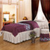 Đơn giản thân thiện với da cotton vẻ đẹp trải giường bốn bộ của Châu Âu massage vật lý trị liệu giường đặt mảnh duy nhất tùy chỉnh hồng tím gió nông thôn Trang bị tấm