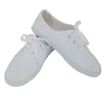 Белая тканевая спортивная обувь подходит для мужчин и женщин, мягкая подошва