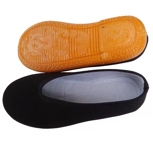 Старая пекинская танцевальная обувь танцевальная обувь черная ткань обувь детская обувь для обуви круглой рот мягкая подошва костюм танг красная армия