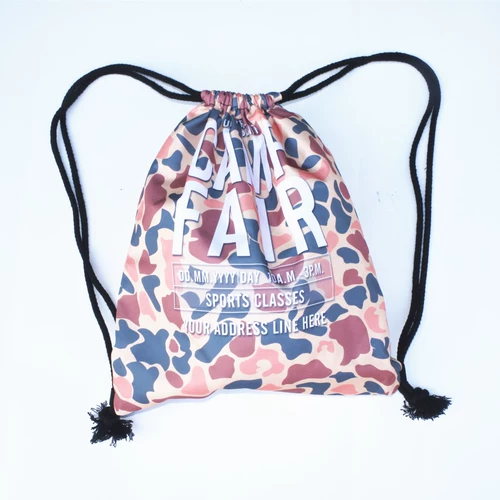 Камуфляжный водонепроницаемый рюкзак подходит для мужчин и женщин для отдыха, спортивный ранец, спортивная сумка, английский, на шнурках