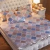 Tencel mùa hè giường máy lạnh Ruanxi 1.8m rửa mat lụa băng gấp ba mảnh mat 1,2 m 1,5 m - Thảm mùa hè