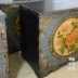 Minh và Thanh triều áo cổ điển hộp tối hộp handmade hoa mẫu đơn sơn chăn lặt vặt tủ đa chức năng bàn cà phê đồ cũ - Cái hộp thùng gỗ pallet trang trí Cái hộp