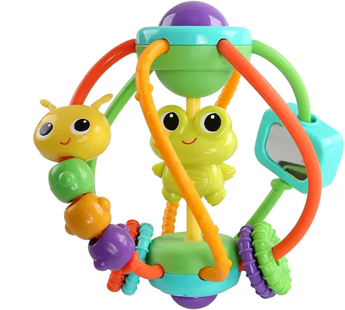 Яркий начинается глянцевый колокольчик oball oball bolly baby toys baby