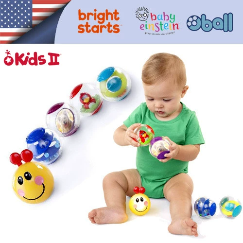 Яркий начинается глянцевый колокольчик oball oball bolly baby toys baby