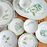Spot Noritake Englishhhherbs Vanilla Flower Bone Foadain Food Food Plate Plate маленькая миска для выпечки лотка
