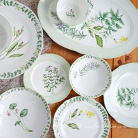 Spot Noritake Englishhhherbs Vanilla Flower Bone Foadain Food Food Plate Plate маленькая миска для выпечки лотка