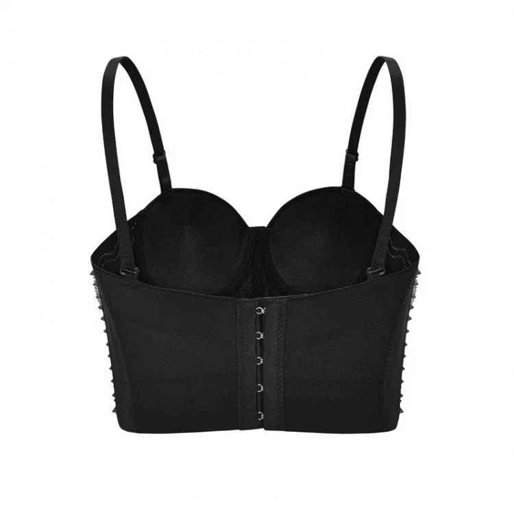 Removable bra, supporting brace, straps, punk style, tight