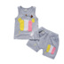 Trai vest phù hợp với mùa hè thể thao bóng phù hợp với 1-3 tuổi bé có thể mở quần short 2 nam kho báu không tay trẻ em của triều bông Phù hợp với trẻ em