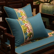 Trung quốc bông và vải lanh đệm cổ điển La Hán giường gỗ gụ đồ nội thất sofa đệm đệm đệm gỗ rắn miếng bọt biển đệm đặt tùy chỉnh