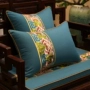Trung quốc bông và vải lanh đệm cổ điển La Hán giường gỗ gụ đồ nội thất sofa đệm đệm đệm gỗ rắn miếng bọt biển đệm đặt tùy chỉnh đệm lót ghế văn phòng