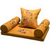 New Trung Quốc linen thêu gỗ gụ sofa đệm đệm chống trượt đệm La Hán giường cổ điển rắn gỗ bọc bìa tùy chỉnh Ghế đệm / đệm Sofa