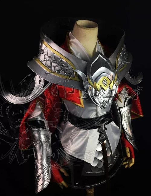 [Upper evil props] Swordsman love three/Shuo Xuejun Tai/Shuo Xue Tiance Zhengtai/COS armor/beautiful silver
