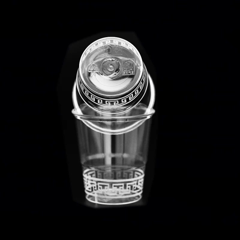 Disposable tableware, transparent wineglass polypropylene, increased thickness, 90 ml