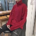 2018 mùa đông màu rắn dày của nam giới cao cổ áo len Hàn Quốc phiên bản của tự trồng ấm áo len giản dị dài tay áo khoác thủy triều