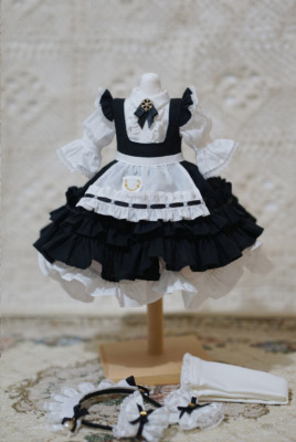 taobao agent FF14 maid costume BJD baby Xiong girl 4 points 6 points, giant baby salon doll small cloth baby clothing