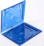 10 мм Blu -Ray CD коробка темно -синяя прямоугольная синяя коробка с двойной диском Blu -Ray Box Brubon с пленкой может быть вставлен