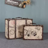 Специальное предложение, ретро портативная коробка для путешествий, коробка для украшения окна, старая кожаная коробка, мягкая деревянная коробка, реквизит для фильмов в Китайской Республике