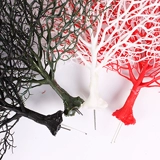 Симуляция ветвей павлин открытый экраны коралловые ветви белый синий мертвый ветвь