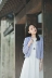 17QDM-052 【青 轩】 2018 mùa xuân ấm Wenyi V-cổ một từ khóa xoắn đan áo nịt áo khoác len mỏng Cardigan