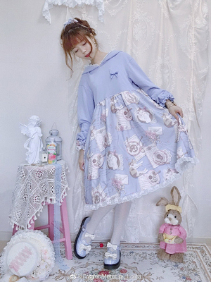 taobao agent [Dream and Treasure Spot] National Brand Lolita Lazy afternoon cat afternoon tea cuts OP