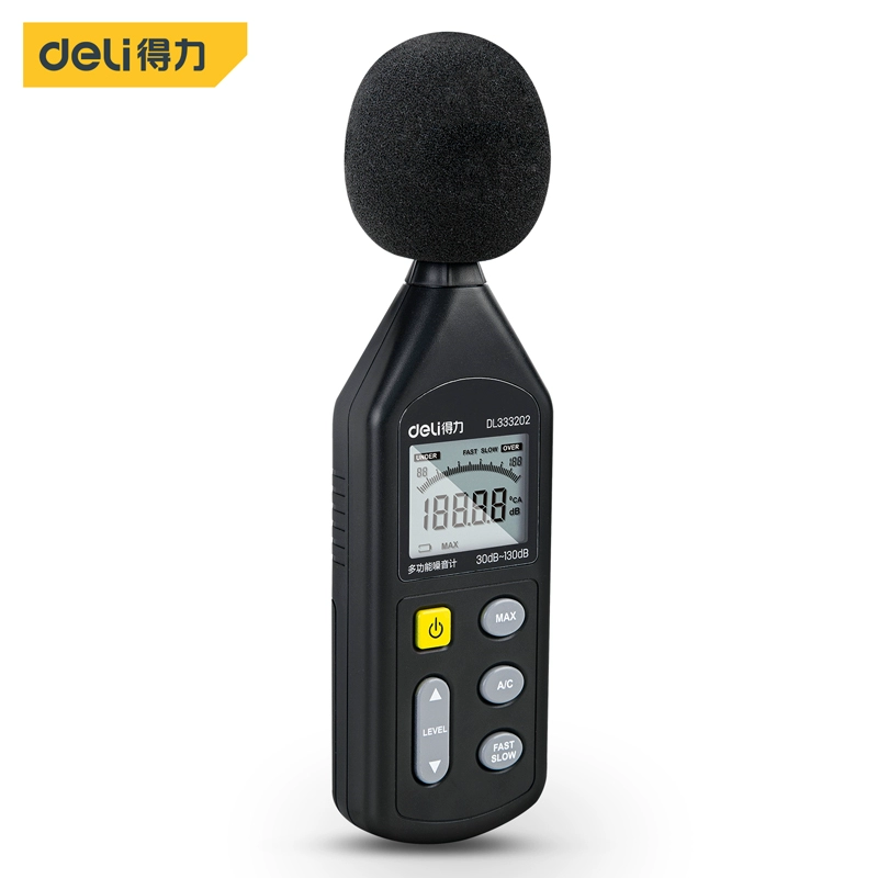 máy đo độ ồn Deli Máy Đo Tiếng Ồn Trọng Số Phát Hiện Decibel Máy Đo Tiếng Ồn Máy Đo Gió Nhà Máy Đo Độ Sáng DL333201 thiết bị đo tiếng ồn cầm tay cách đo tiếng ồn Máy đo độ ồn