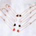 Vòng tay cỏ bốn lá Phiên bản Hàn Quốc bằng thép titan đơn giản học sinh cá tính Sen Sở hữu vòng tay nữ tươi thủy triều người chị chuỗi - Vòng đeo tay Clasp vòng trầm hương Vòng đeo tay Clasp