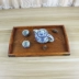Bộ đồ ăn khay gỗ Nhật Bản tấm gỗ Bộ đồ ăn chén trà hình chữ nhật tấm gỗ hình cung cấp đặc biệt - Tấm