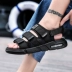 Dép đi biển nam 2019 mùa hè mới màu đen không khí đệm thể thao - Giày thể thao / sandles dép sandal nam nữ Giày thể thao / sandles