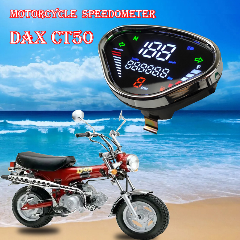 đồng hồ điện tử yaz Lắp ráp dụng cụ kỹ thuật số Honda DAX CT50 Tấn Thành 50 Hươu cao cổ 70 Monkey với đồng hồ đo tốc độ đồng hồ xe máy điện đồng hồ điện tử wave blade