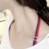 Áo ngực dây đeo vai treo cổ mùa hè sexy chéo rộng móc vành đai mỏng kẹo màu Hàn Quốc điều chỉnh backless vành đai đồ lót Vai tráng