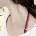 Áo ngực dây đeo vai treo cổ mùa hè sexy chéo rộng móc vành đai mỏng kẹo màu Hàn Quốc điều chỉnh backless vành đai đồ lót