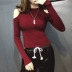 2018 mới mùa thu của phụ nữ Hàn Quốc phiên bản của chic cẩn thận máy off-the-vai đầu dài tay áo len áo len là áo sơ mi mỏng thủy triều thời trang nữ 2021 Áo / áo thun
