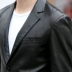 2020 new Hained leather leather men Slim Hàn Quốc thời trang đẹp trai xe máy áo khoác da phù hợp với áo khoác - Quần áo lông thú