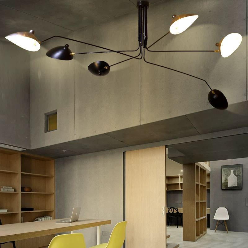 Северо- французский Sergemouille гостиная люстра Zhangya Claw Classroom Creative Simple Designer Lantern