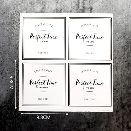 Наклейка, упаковка, подарочная коробка, 80 штук, подарок на день рождения