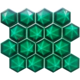 Современная простота шестиугольная бриллиантовая поверхность, треснувшаяся мозаичная плит