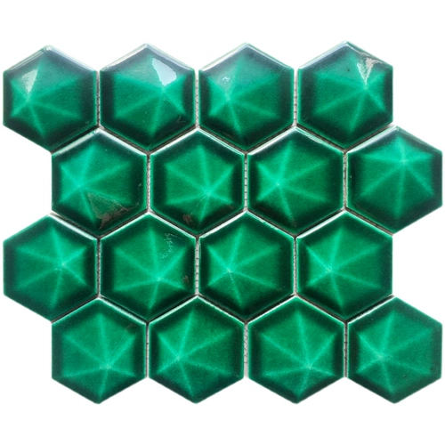 Современная простота шестиугольная бриллиантовая поверхность, треснувшаяся мозаичная плит