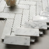 Простой мрамор Карара Белый камень Мозаика Магазин человеческих персонажей ванная комната кухонная барная крыльца наклейка на стенах